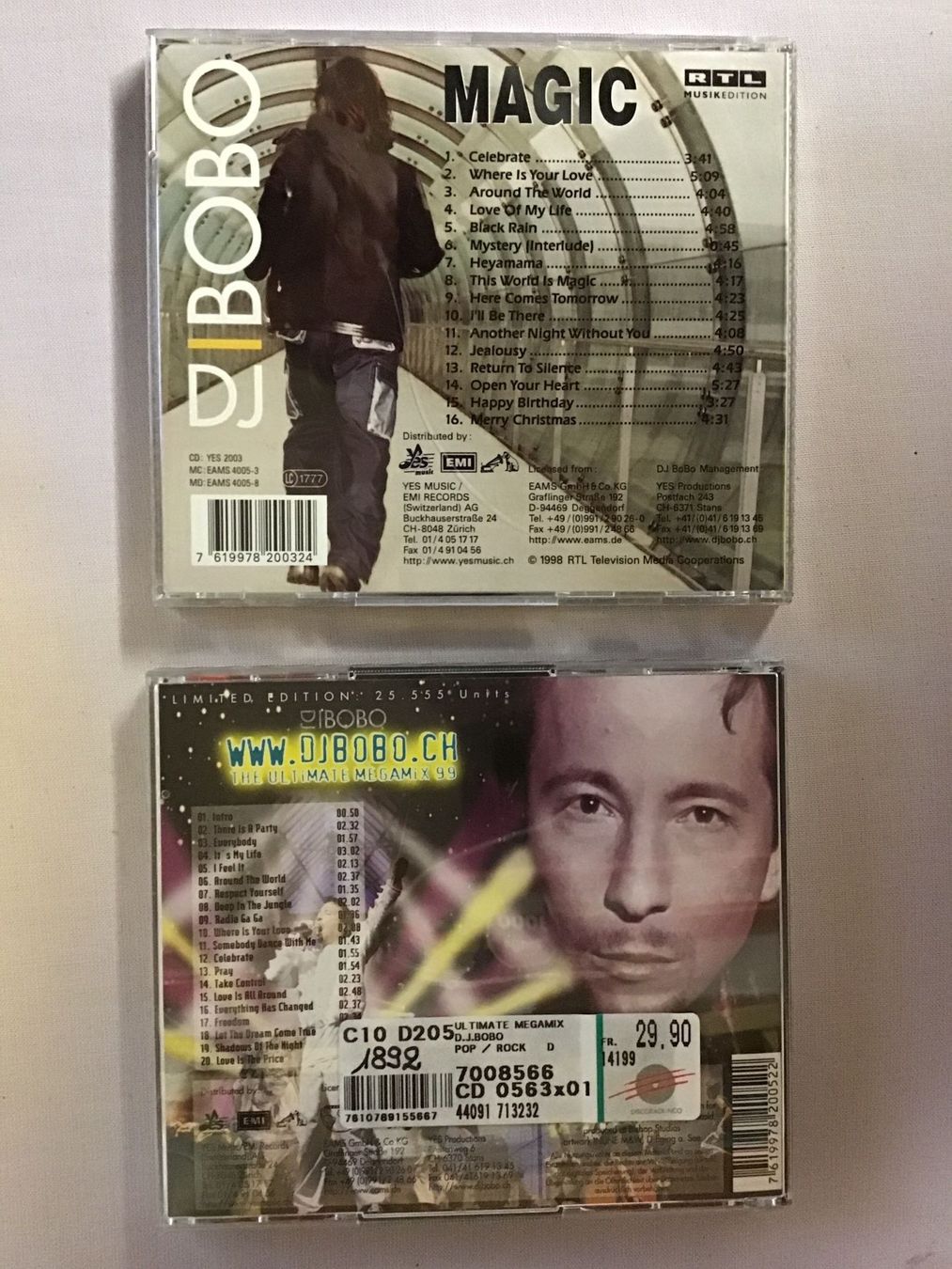 CD: DJ BoBo - The Ultimate Megamix '99 & Magic CD's Top – Usato da Rüti ZH venduto da Wernika1 1