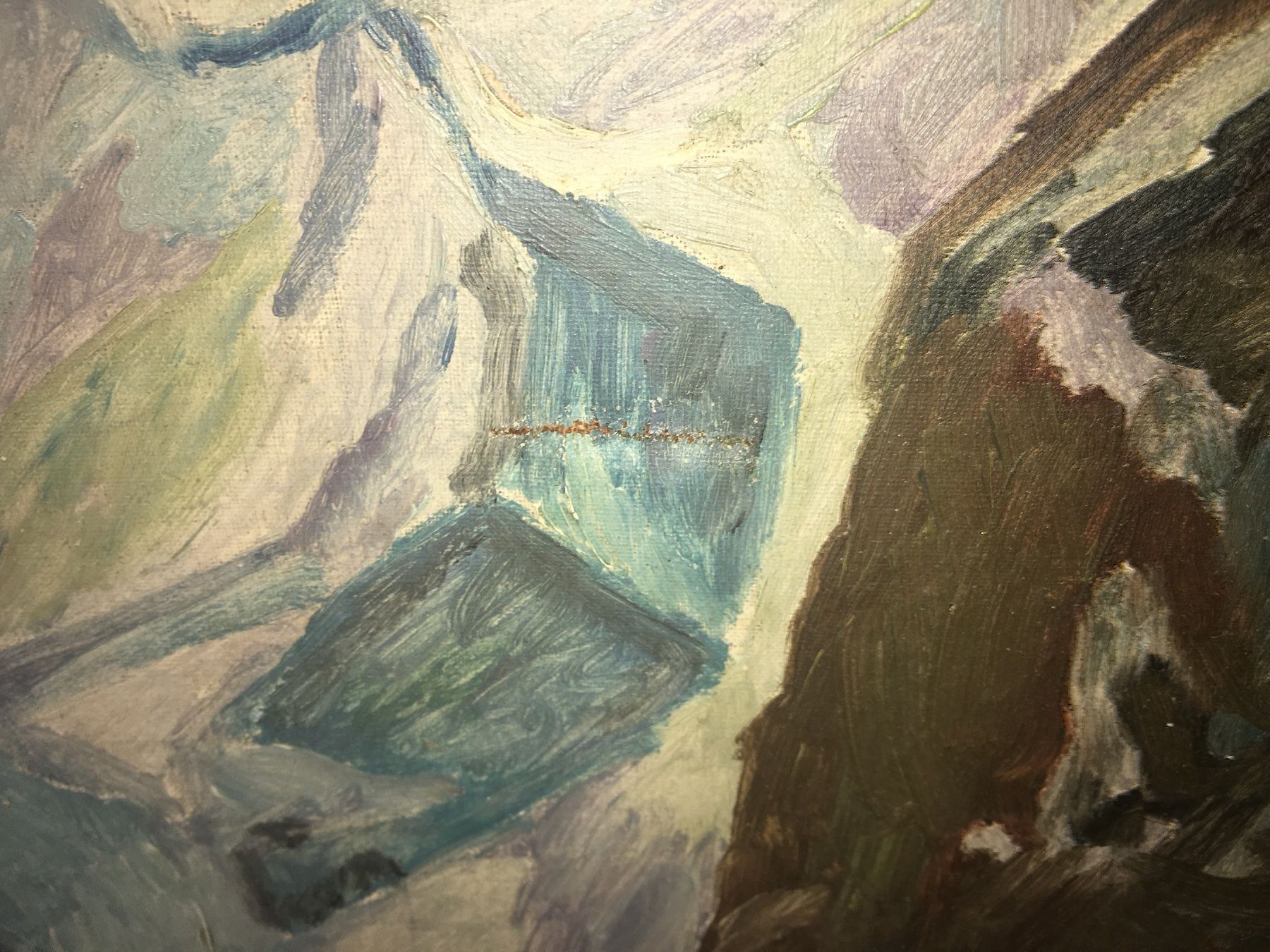 Dipinti: Winterlandschaft J. Meier 1936 – Usato da Kriens venduto da Clevero 5