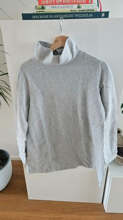 COS Baumwollpullover hellgrau