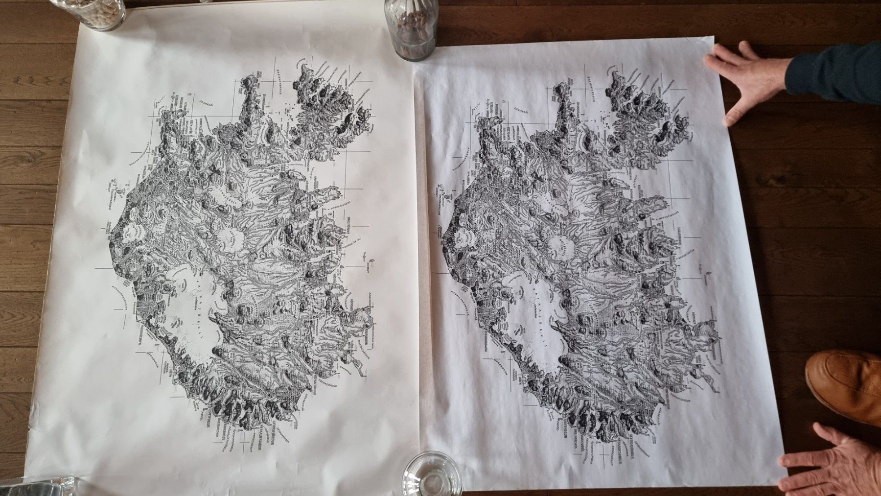 Cartine & Atlanti: Islandkarte, islandplakat – Usato da Gelterfingen venduto da masu67 1