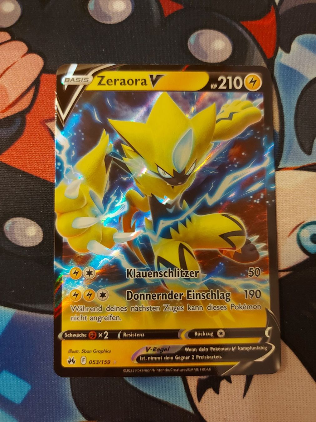 Pokémon Carte collezionabili: Zeraora V Crown Zenith #053 DE – Usato da Biasca venduto da Sara_Poke123