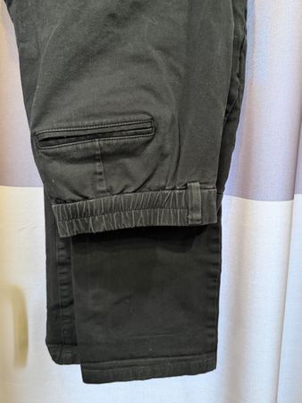 Schicke Baumwoll-Hose, Schwarz, Grösse M