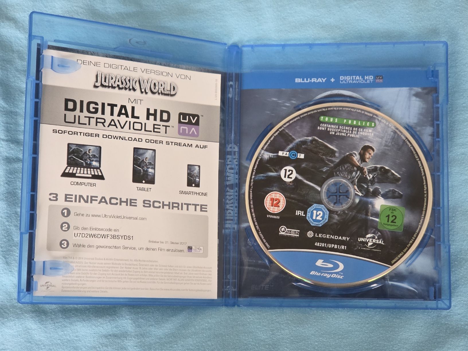 Tutti i DVDs: Jurassic World - Blu- ray – Usato da Henau venduto da mdt_qmr7 1