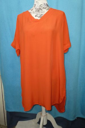 MASAI TUNIKA KURZES KLEID GR L ORANGE NEU VISCOSE UNGETRAGEN