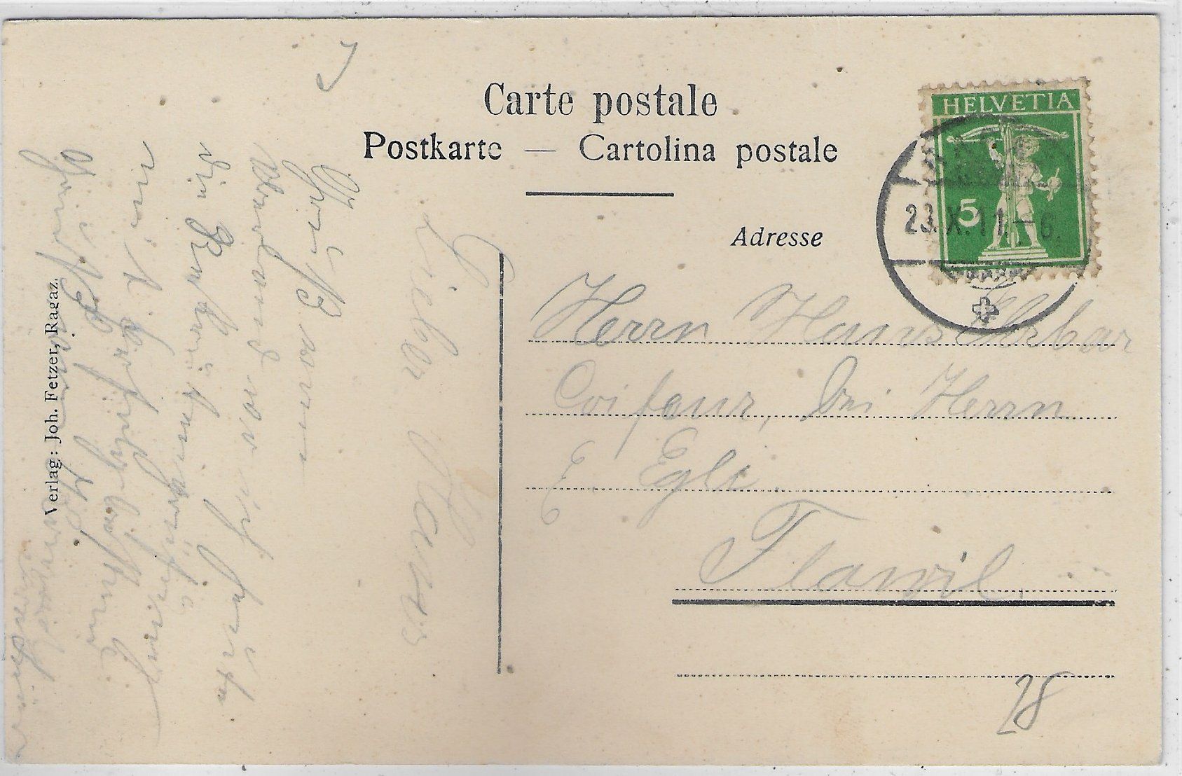 Cartes postales: Kursaal in Ragaz - animee – D'occasion à Ettingen par Kartenplanet 1