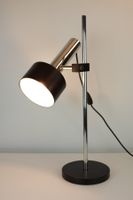 Vintage Design Tischlampe Chrom Schwarz 70er Jahre