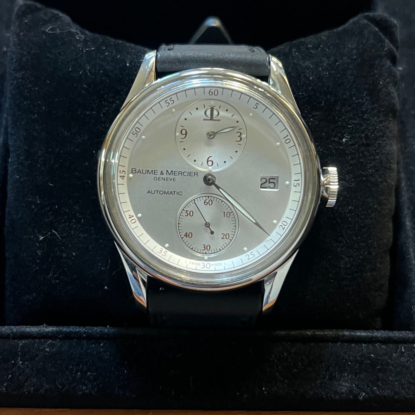 Baume & Mercier Uhren: Baume & Mercier Automatic Date Full Set 65573 – Gebraucht aus Carouge GE von Watchaser