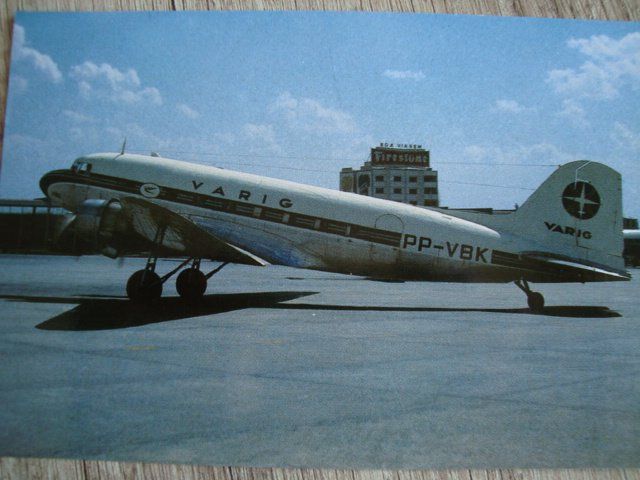 Cartoline postali: Varig Brasil DC-3 PP-VBK – Nuovo e nell'imballaggio originale da Thun venduto da Abigboss