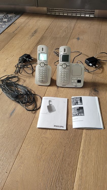Telefon Schnurlos 2 Mobilteile Bisofice 3er Set Schnurlose DECT-Telefone – Mit Anrufbeantworter & Brillanter Audioqualität – Reichweite Bis 80 M – 16