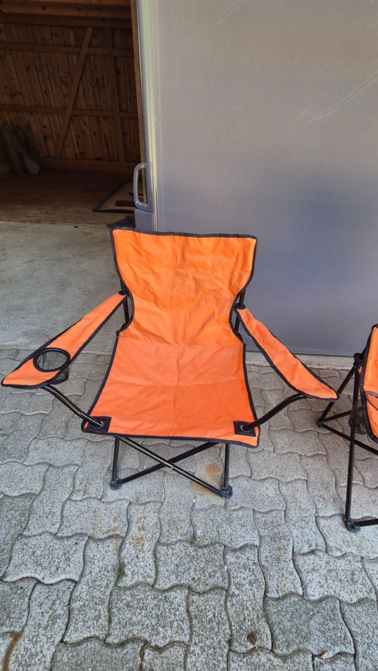 Stühle: 2 Campingstühle orange mit Tasche – Gebraucht aus Hohentannen von dav_2lj8 5