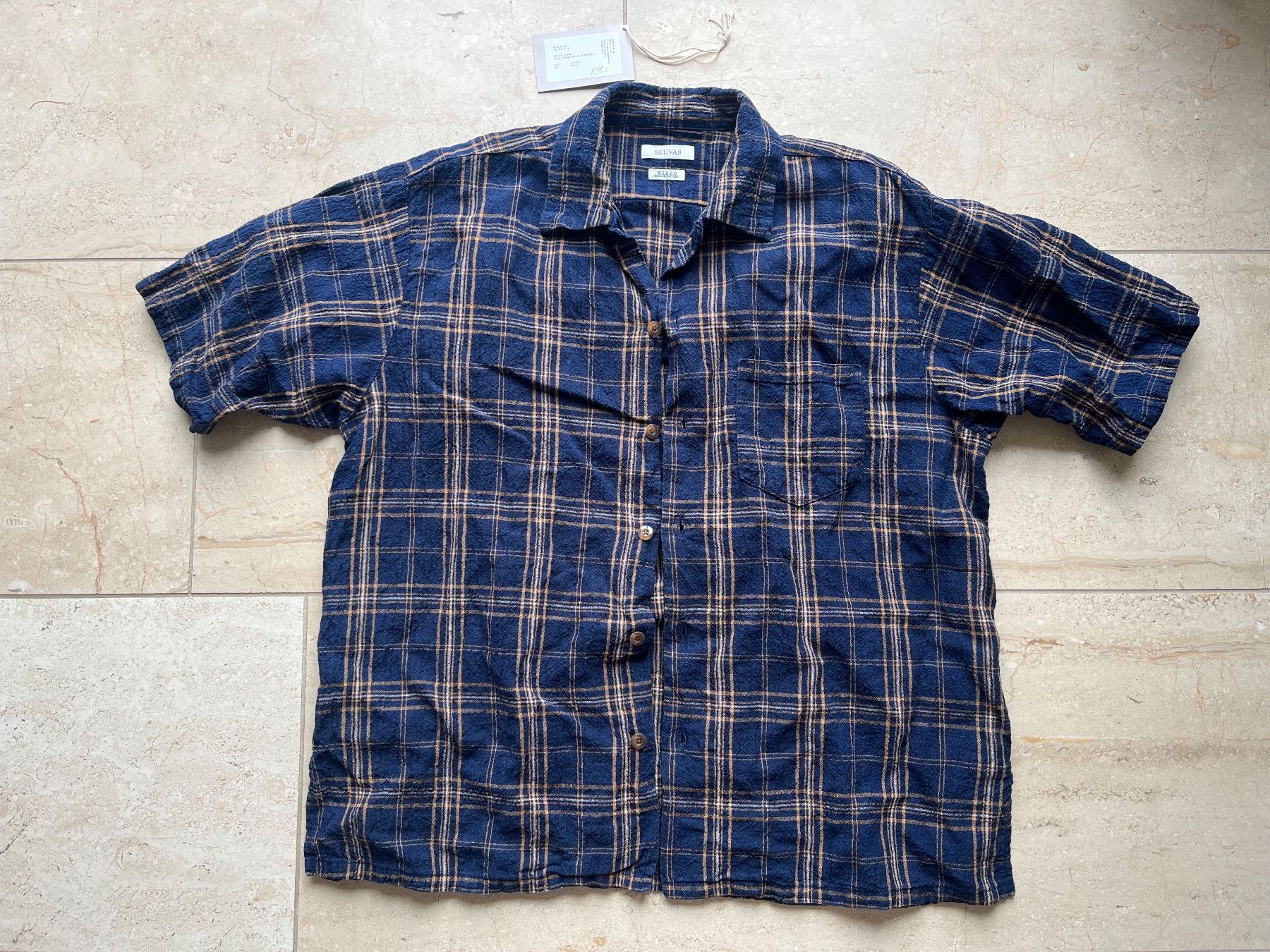Chemises: Seuvas Linen Open Necked Shirt - L – D'occasion à Wangen b. Olten par ricochet56
