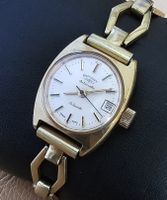 Rotary Automatik swiss made Vergoldet elegante Damenuhr