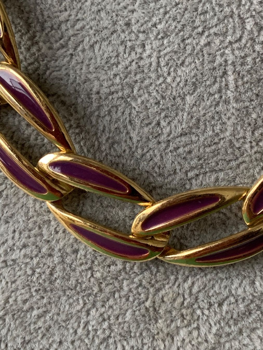 Ketten: Goldkette lila emailliert (42 cm) – Gebraucht aus Dittingen von Bellevista 6