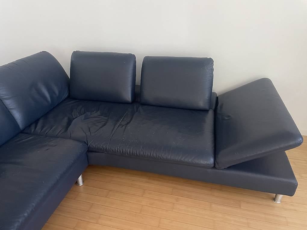 Sofas: Markensofa W. Schillig Lederimitat, Viersitzer – Gebraucht aus Bremgarten b. Bern von tom987 2