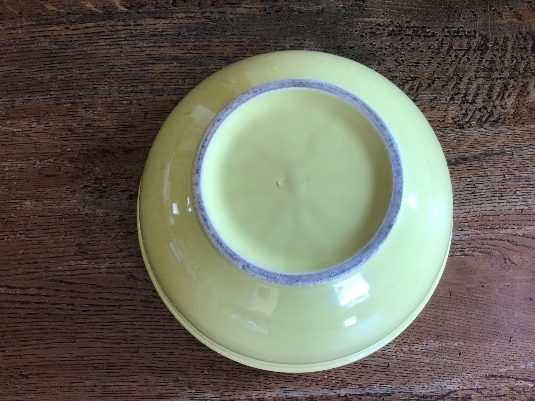 Rössler Servierplatten: Immense plat jaune Rössler vintage – Gebraucht aus Fully von Ruby97 5