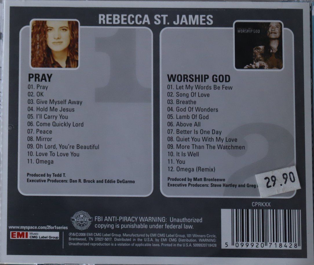 CD: Rebecca St. James – Two For One – Usato da Luzern venduto da CONTENTI 2