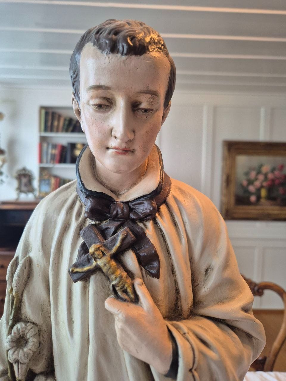 Statuette: Heiligen Figur Gips – Usato da Speicher venduto da Ramtha1 2