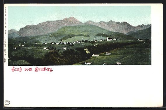 Cartoline postali: AK Hemberg, Totalansicht aus der Ferne – Usato da Berlin venduto da bartko-reher