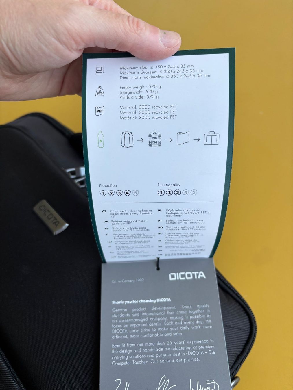 Sacs: DICOTA "ECO SLIM CASE SELECT" Laptoptasche – Neuf (Voir description) à Zürich par missmodernage 8