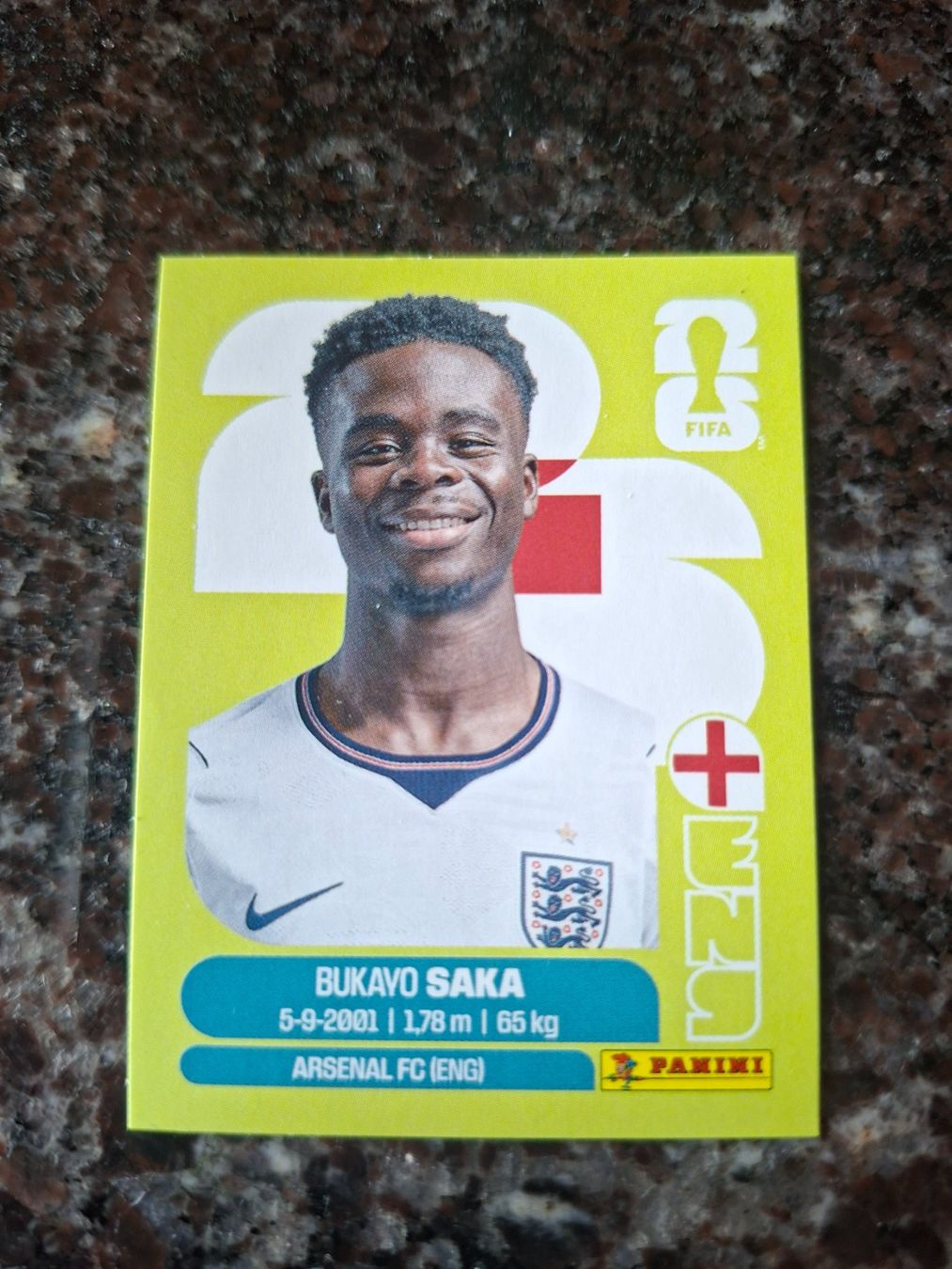 Panini Carte collezionabili: Bukayo Saka Panini WM  2026 ENG 17 – Nuovo (secondo la descrizione) da Erlinsbach venduto da pfunky