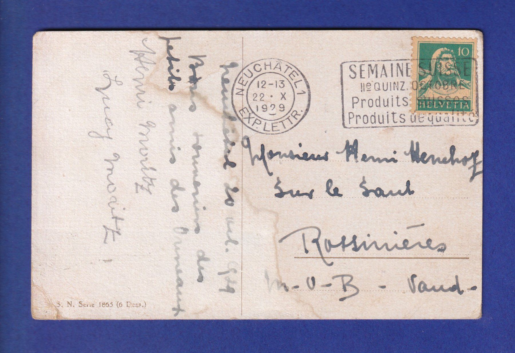 Cartoline postali: OISEAU - Parents et nid // pli d'angle // – Usato da Pully venduto da nicecards-shop 1