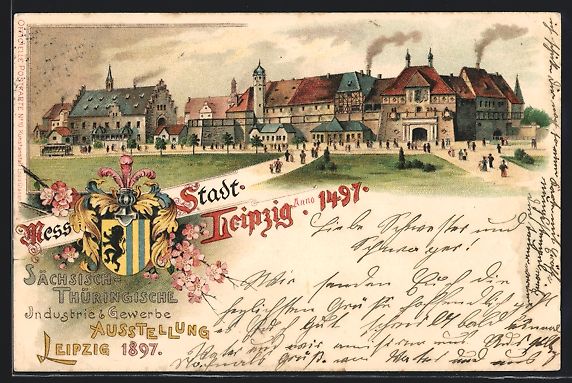 Cancelleria postale: Litho Leipzig, Sächsisch-Thüringische  – Usato da Berlin venduto da bartko-reher
