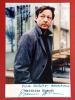 Matthias Brandt Autogramm signiert Fotopostkarte 10x15cm