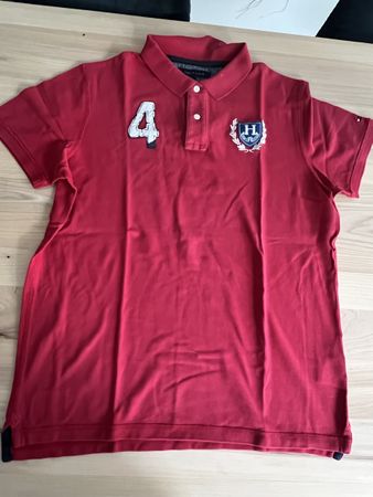 Polohemd Tommy Hilfiger rot Grösse L guter Zustand