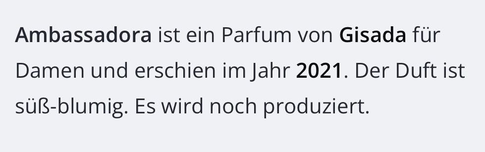Profumi & Eau de Toilette: Ambassadora Gisada 5 ml Abfüllung – Nuovo (secondo la descrizione) da St. Gallen venduto da lfs_nxl8 2