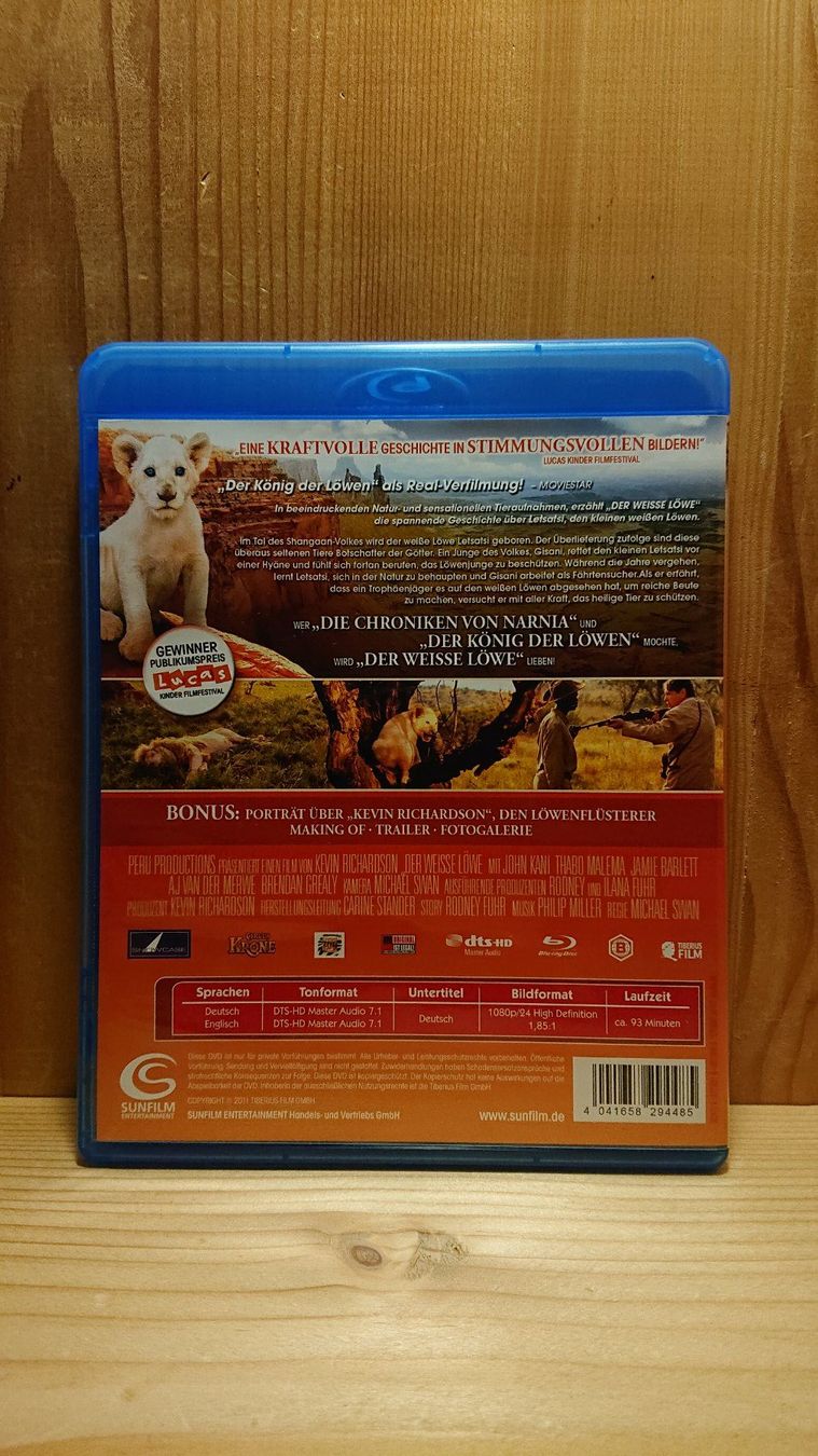 Tutti i DVDs: DER WEISSE LÖWE Blu-Ray – Usato da Wilderswil venduto da Exebub 1