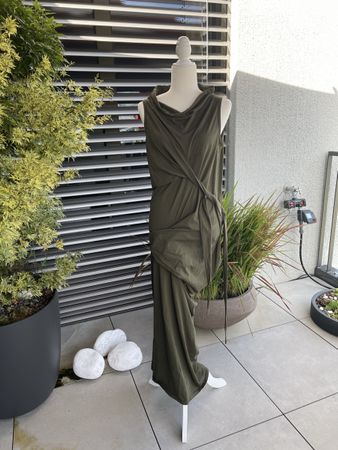DRKSHDW Rick Owens Maxi Jersey Kleid Gr. M