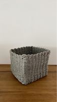 Deko Stoffkorb aus Sisal, grau