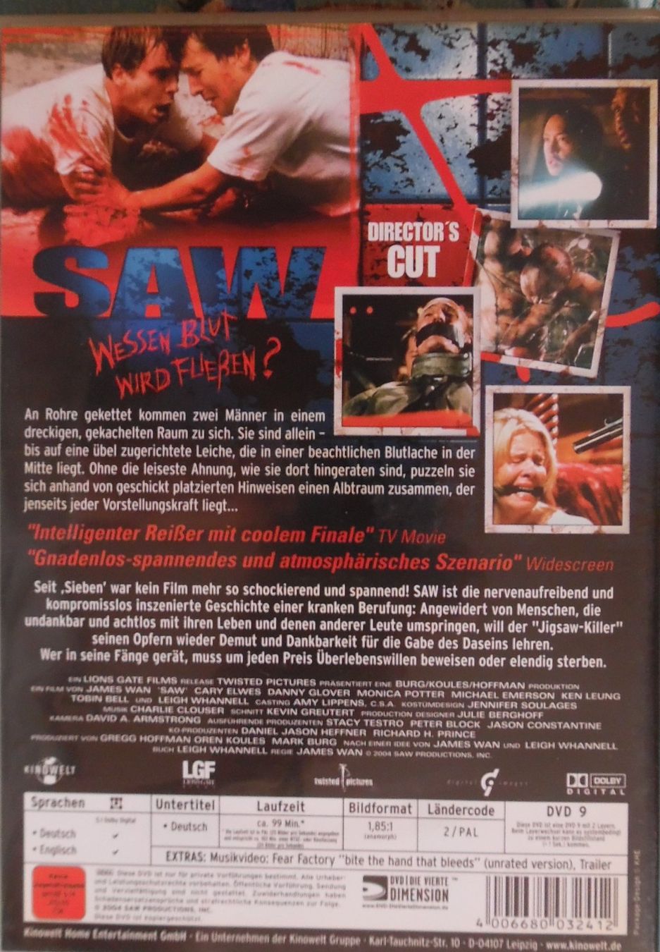 Alle DVDs: SAW – Gebraucht aus Bellinzona von Luna093 2