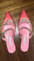 Manolo Blahnik Satin Pumps Pink Gr. 39.5