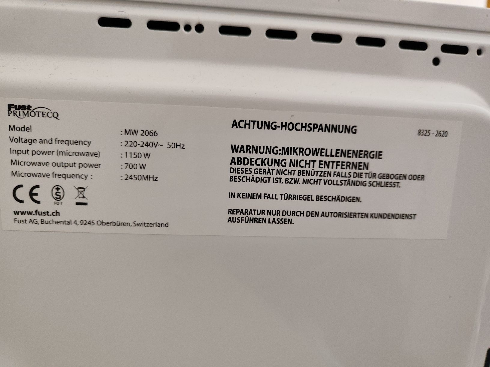 Cucine complete: microwelle primotecq mw 2066 – Nuovo (secondo la descrizione) da Camorino venduto da RF72 1