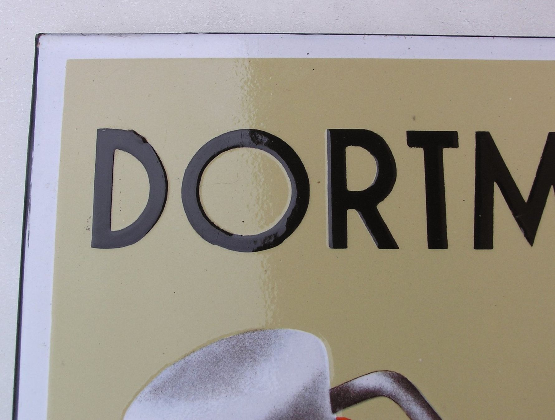 Insegne: EMAILSCHILD DORTMUNDER UNION BIER – Usato da Grenchen venduto da Antique-hunter 3