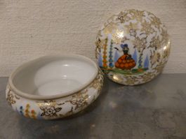 Porzellan Dose Art Deco Victoria Czechoslovakia