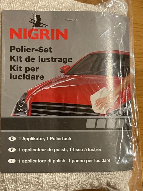 Nigrin Auto Putz Schwamm +Polier-Set