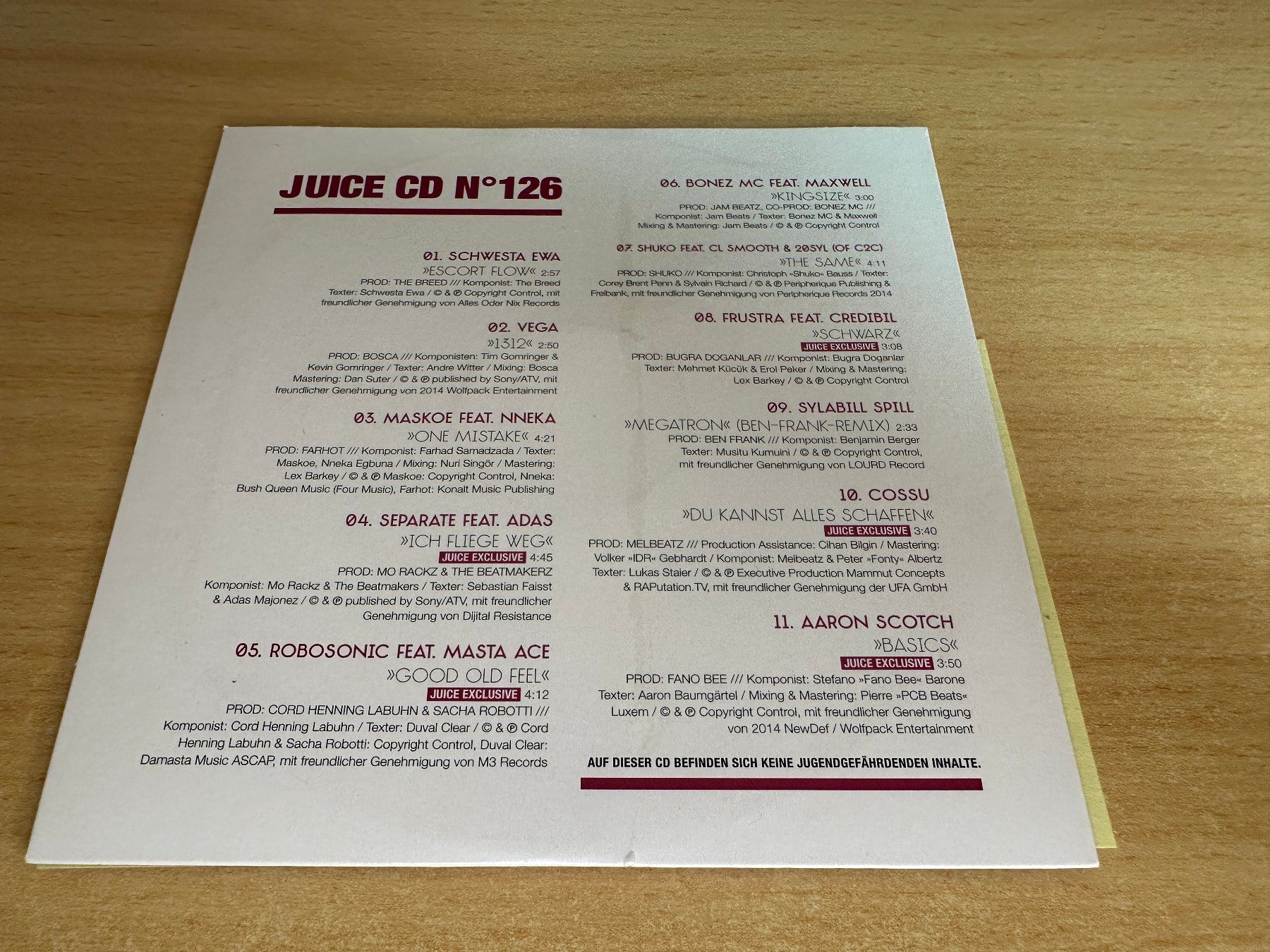 CD: Various – Juice CD No. 126 – Usato da Rikon im Tösstal venduto da Alpenmutz 1