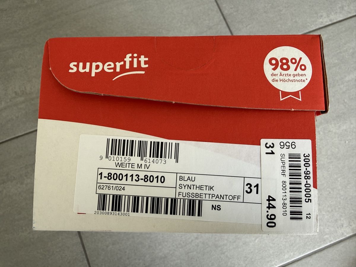 Superfit Scarpe per ragazze: Superfit Hausschuhe Grösse 31 – Usato da Mägenwil venduto da Bienchen8 4