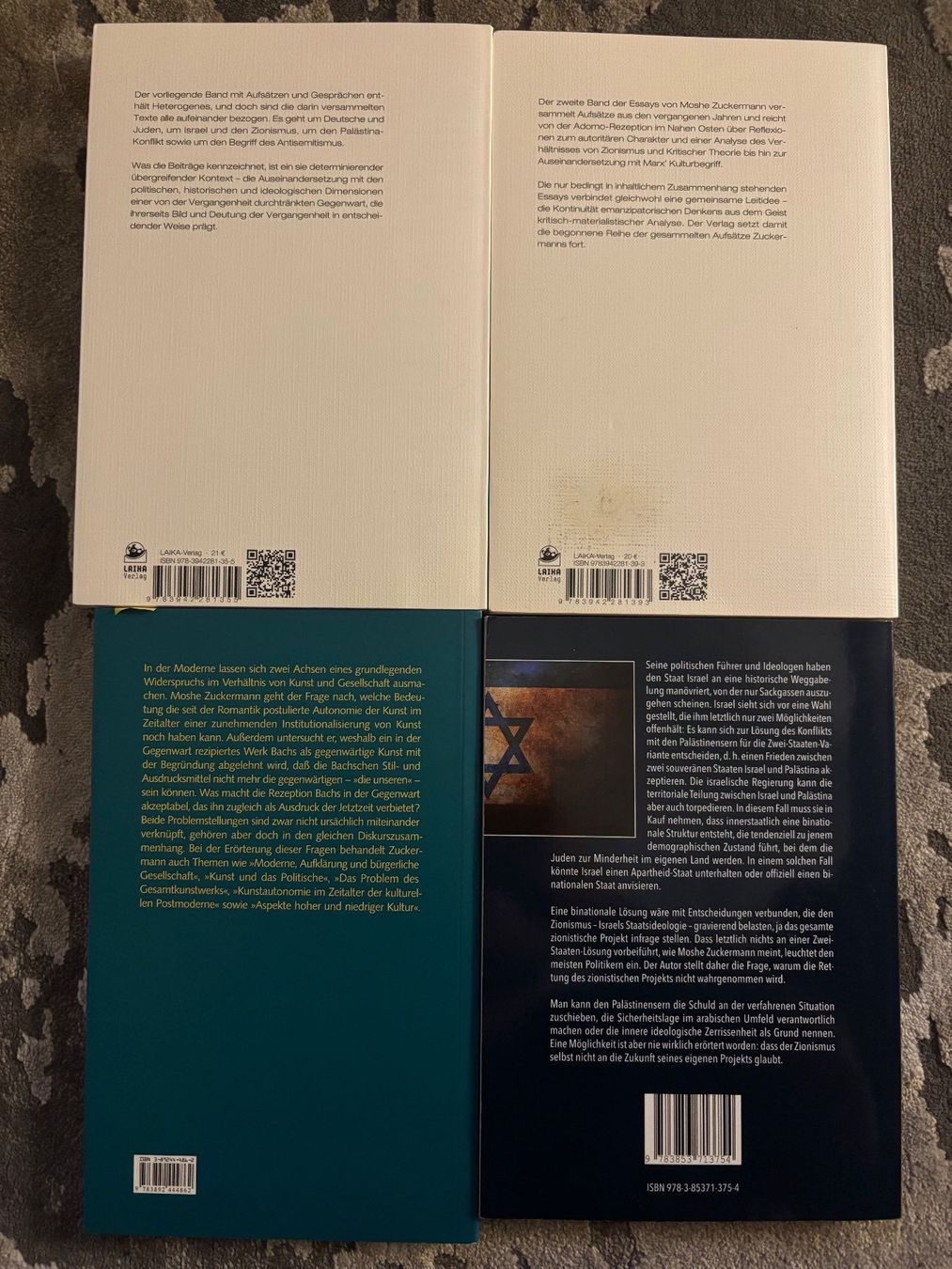 Libri: Moshe Zuckermann Bücher – Usato da Winterthur venduto da Thlayli 1