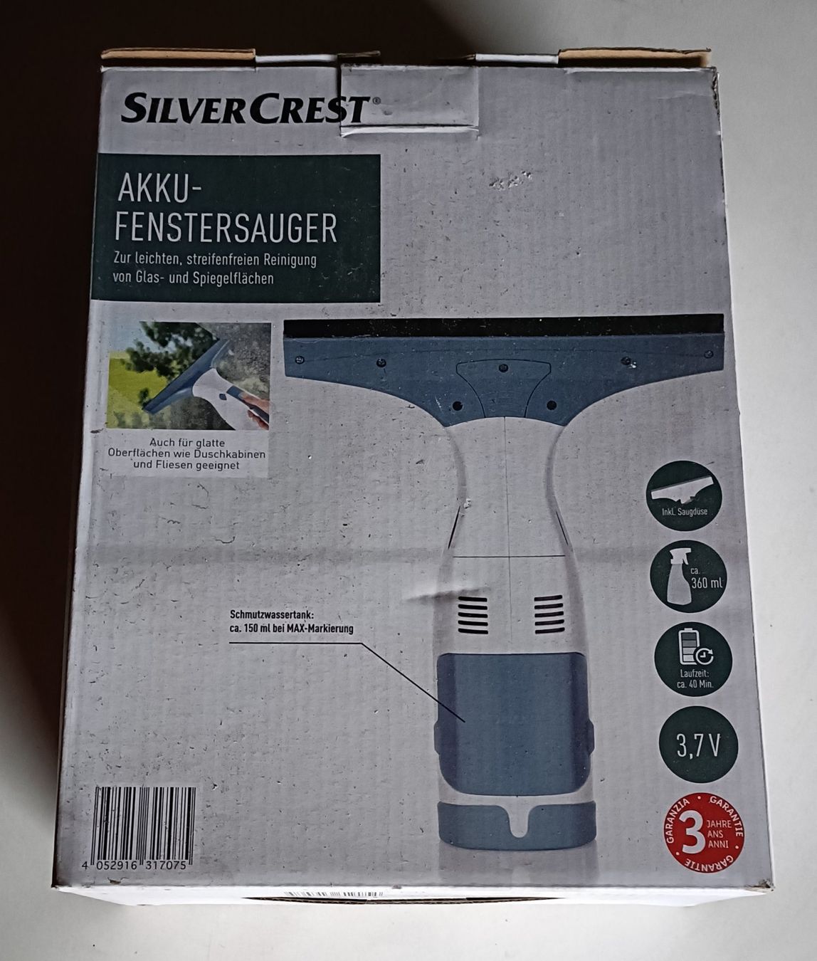 Altro per la casa: SilverCrest Akku-Fenstersauger – Usato da Romanshorn venduto da Flohmarkt_Romanshorn