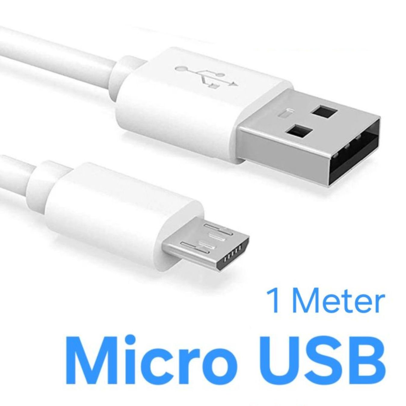 Kabel: Micro USB Kabel / 1 Meter / Micro-USB / weiss / MicroUSB – Neu und originalverpackt aus Uster von -FPS-