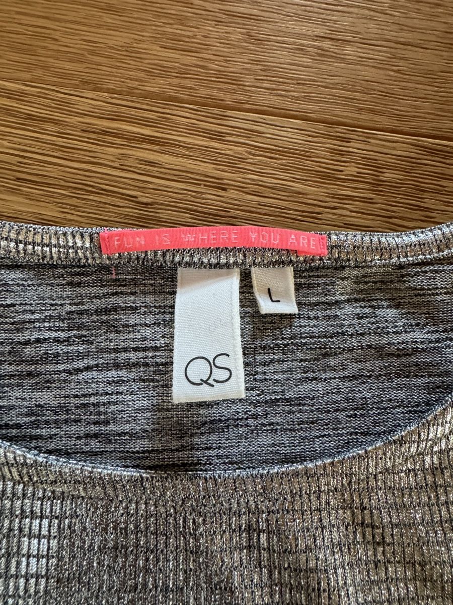 S.Oliver Tops: QS by s.Oliver Body, silber, Grösse L - neu – Neu (gemäss Beschreibung) aus Seon von noe_zz6w 2