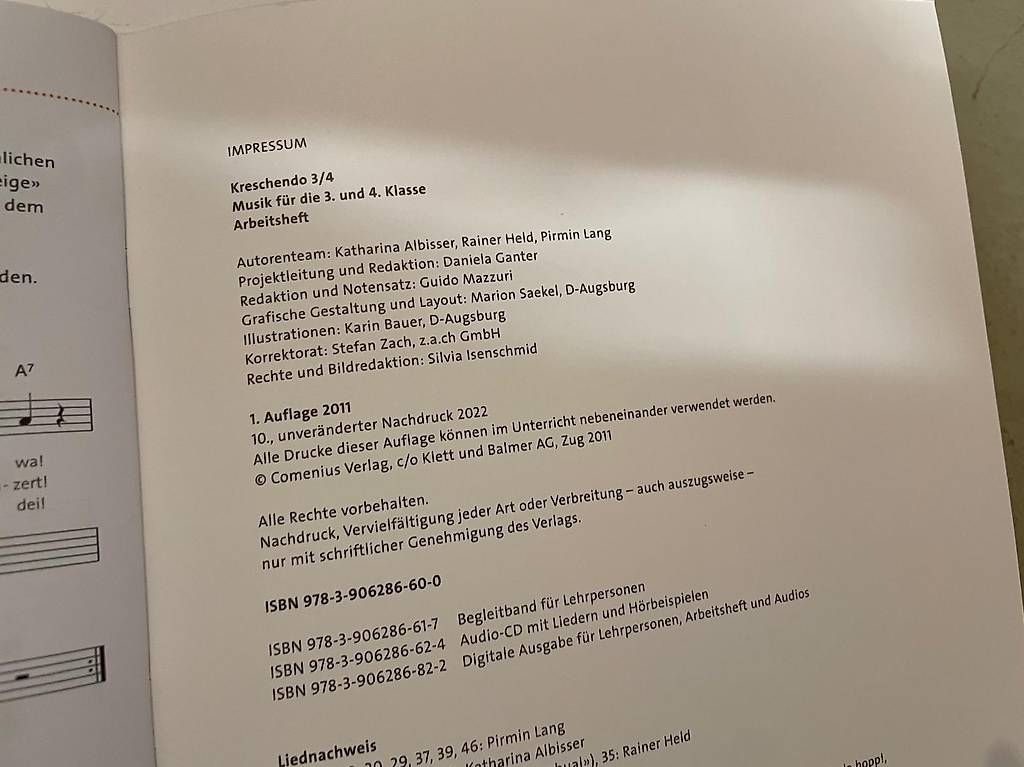 Libri: Kreschendo 5 und 6, Arbeitsheft – Usato da nidau venduto da sanyu80 1