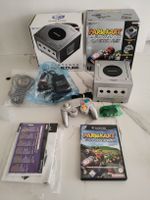Nintendo Gamecube Silver Edition + Mario Kart PAK Wie neu