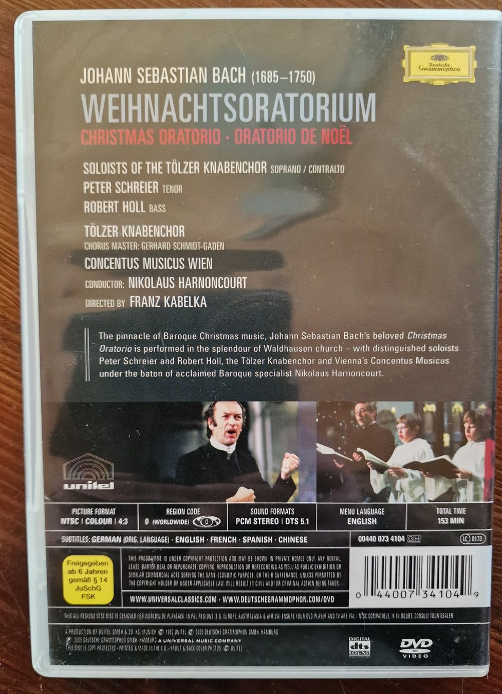 Alle DVDs: DVD  -  Bach  -  Weihnachtsoratorium  -  Tölzer Knabenchor – Gebraucht aus Röthenbach i. E. von Heureka5 1