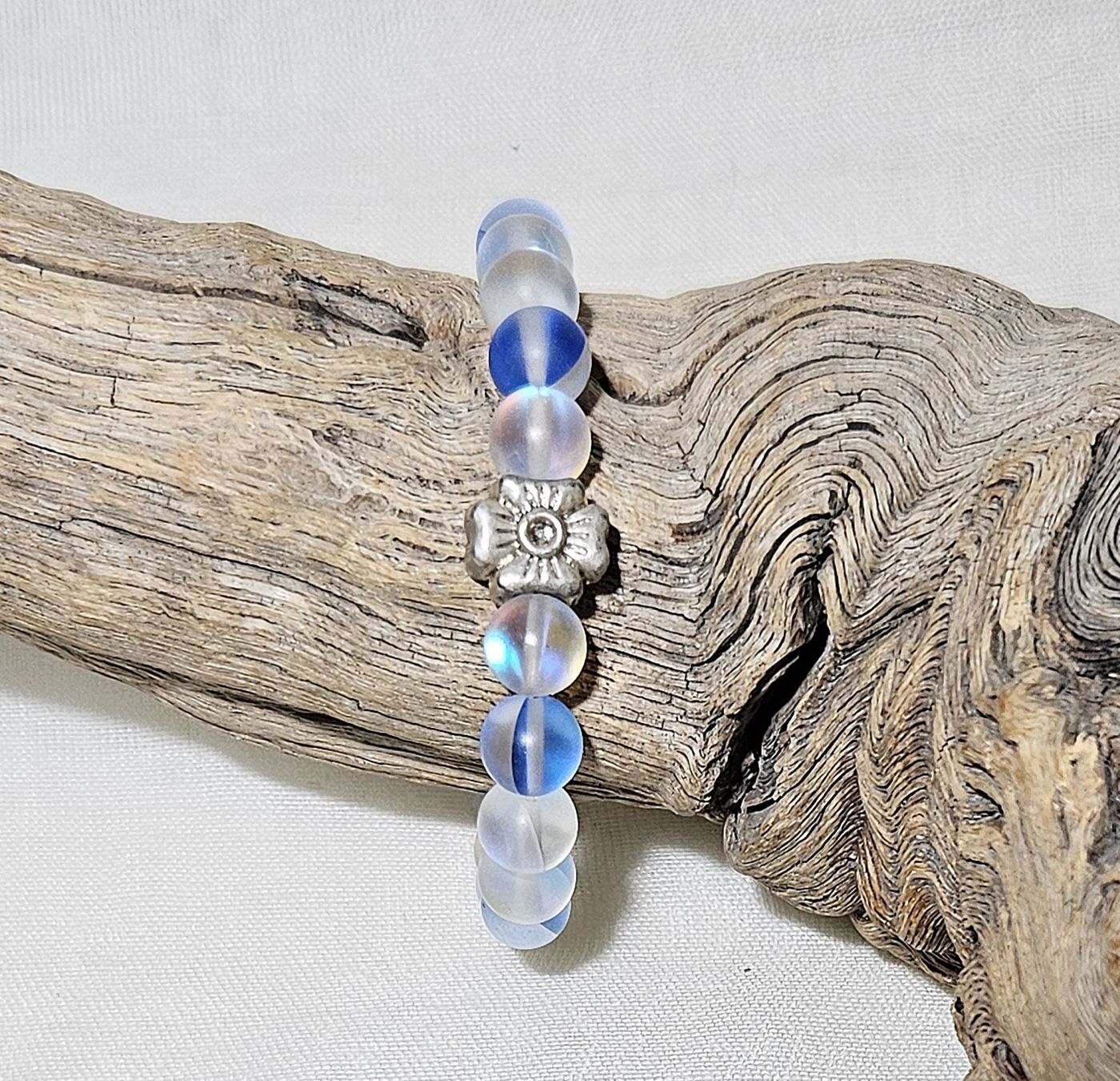 Bracciali & Braccialetti: blaue Blumen-Kristall Armk. - Spendenaktion – Nuovo (secondo la descrizione) da Unterkulm venduto da Nachtigall 4