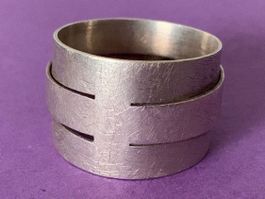 Silberring 6 Schichten ritterlich! 56