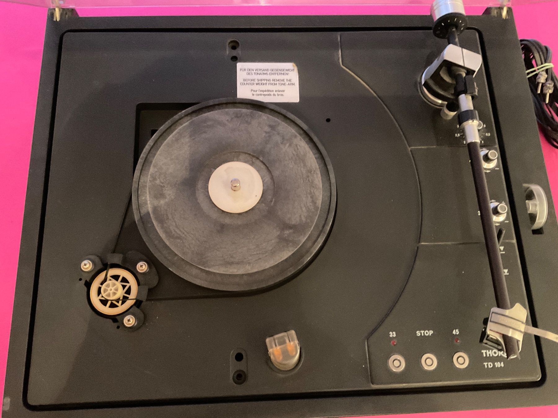 Thorens Giradischi: Thorens TD 104 – Difettoso da Langenthal venduto da Kotade 3